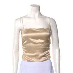 Reformation Bronze Corset Top